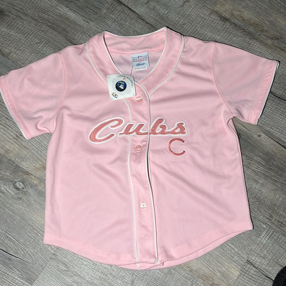 Girls Size 14/16 Pink Chicago Cubs Jersey – NWT